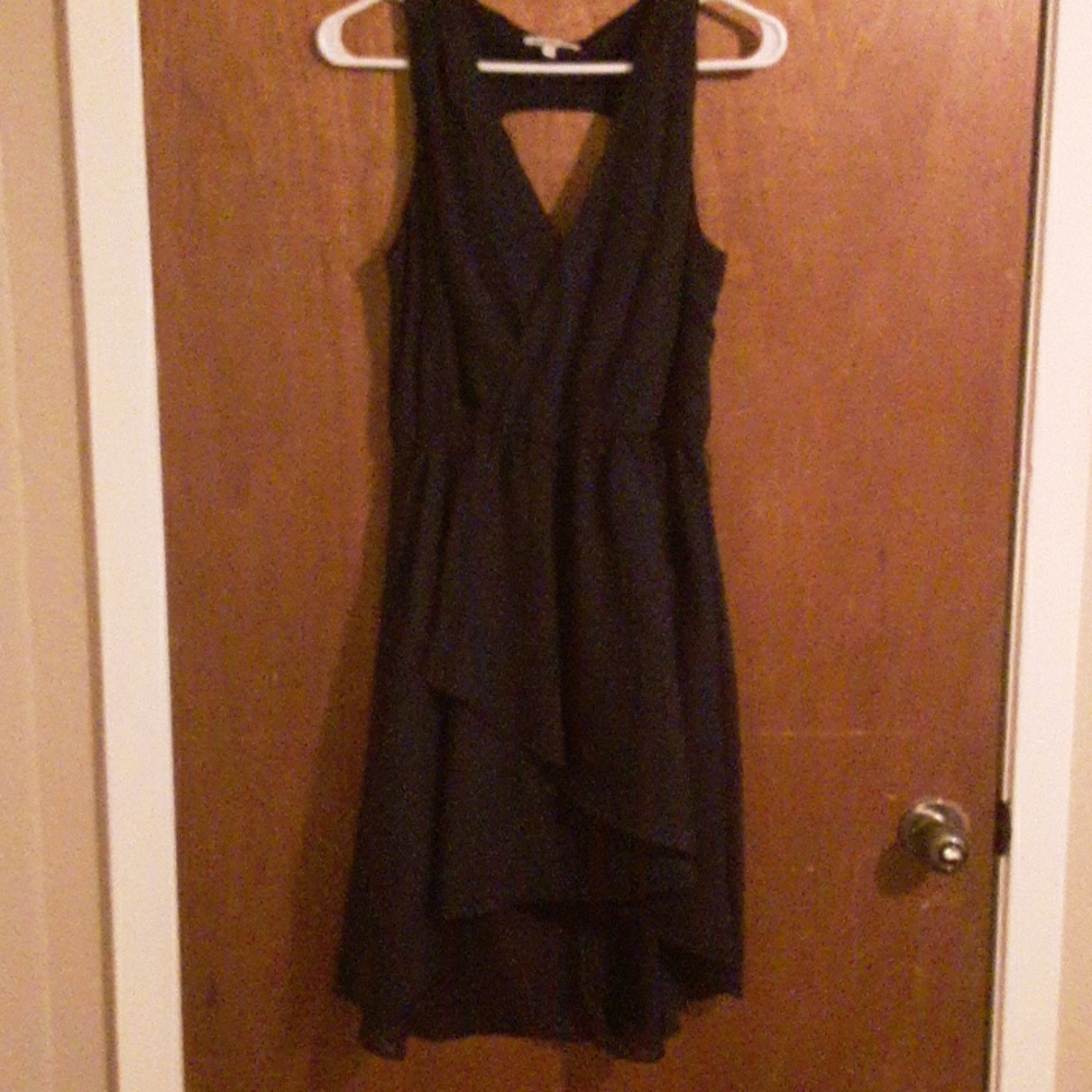 High low navy blue dress